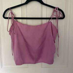 Urban Outfitters Satin Crop Top